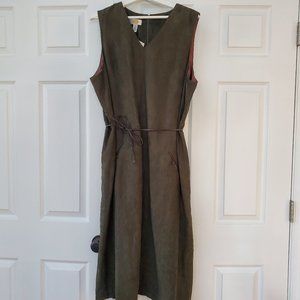Talbots Green Suede Dress - VINTAGE 90s
